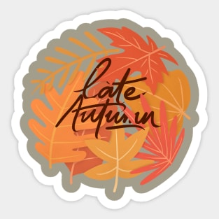 late autumn Sticker